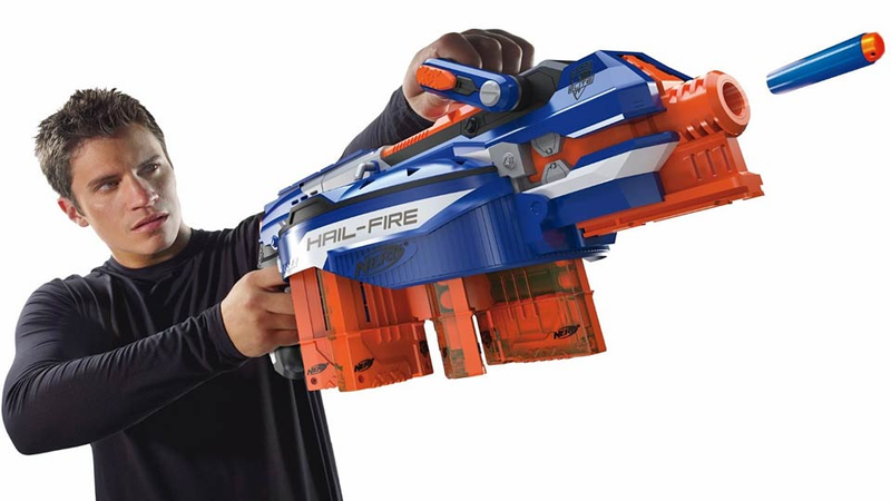 Illustration for article titled This Insane Nerf Blaster Can Fire Off 144 Darts in Under 30 Seconds